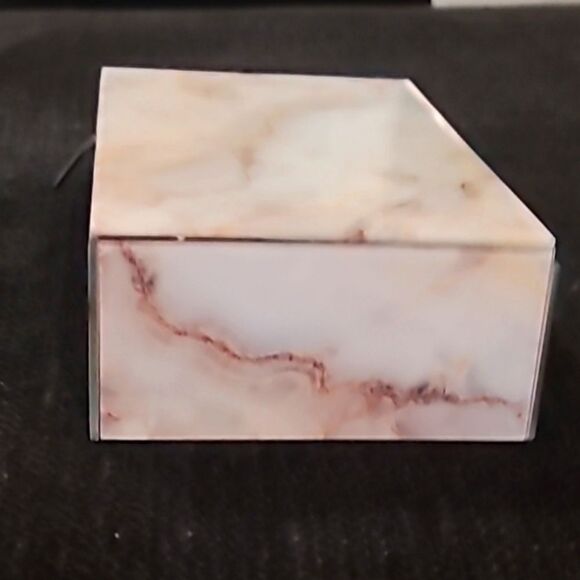 At Home Golden Vein Glass Decorative Storage Box - Picture 10 of 10